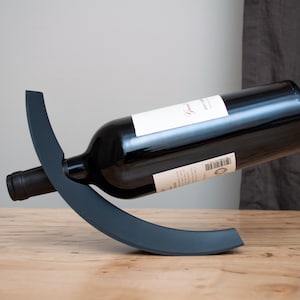 Floating Curved Wine Bottle Stand Anti-Gravity Bottle Holder Balancing Stand Zero Gravity Stand Unusual & Unique Uncommon image 9