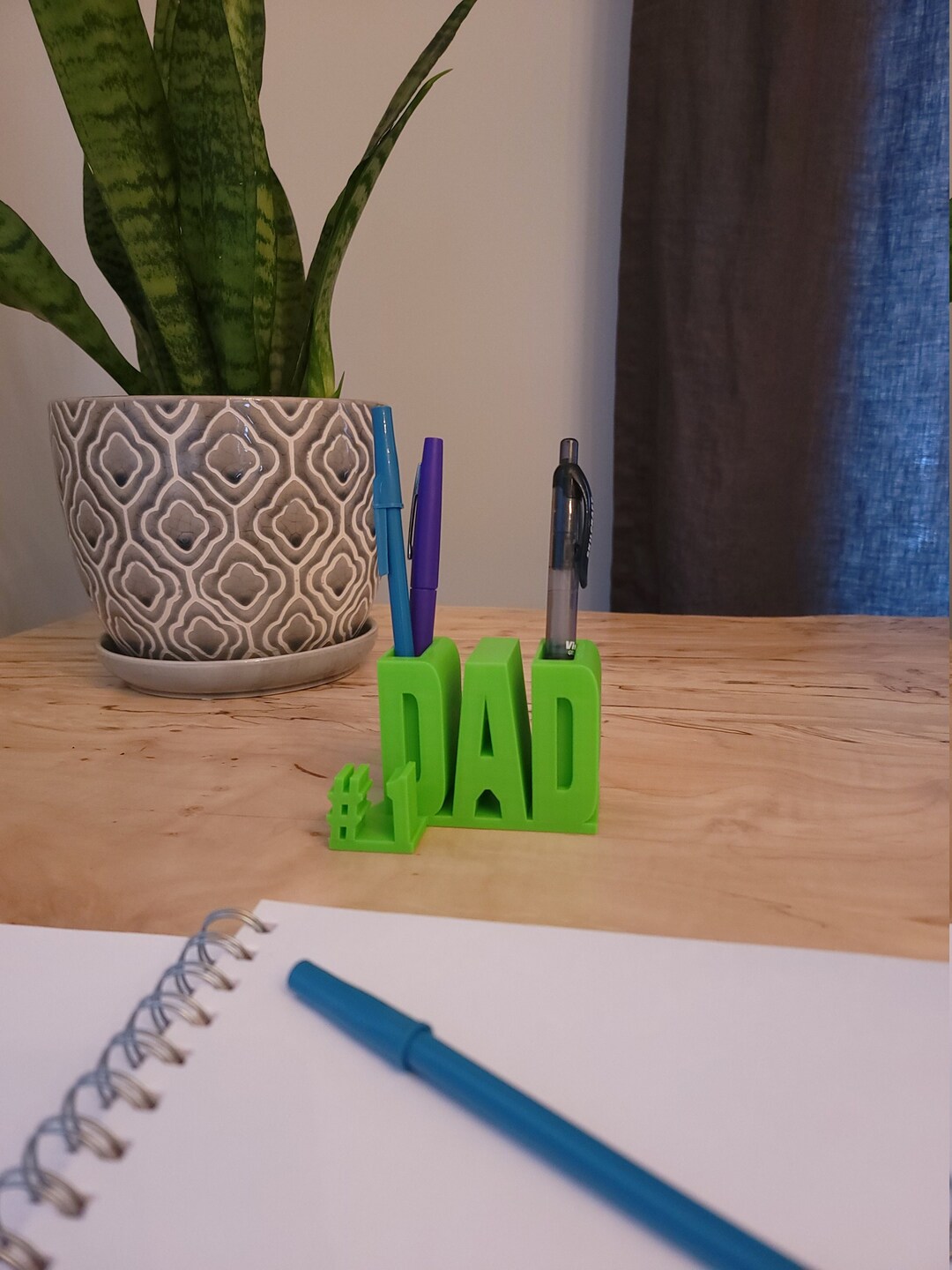 Dad Gift 1 Dad Desk Organizer Pen Pencil Marker Holder Business Card