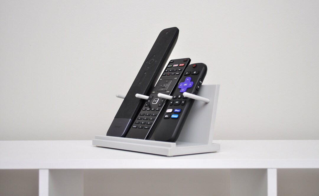 3 Section Remote Control Holder Caddy Scandinavian Minimalist Boho