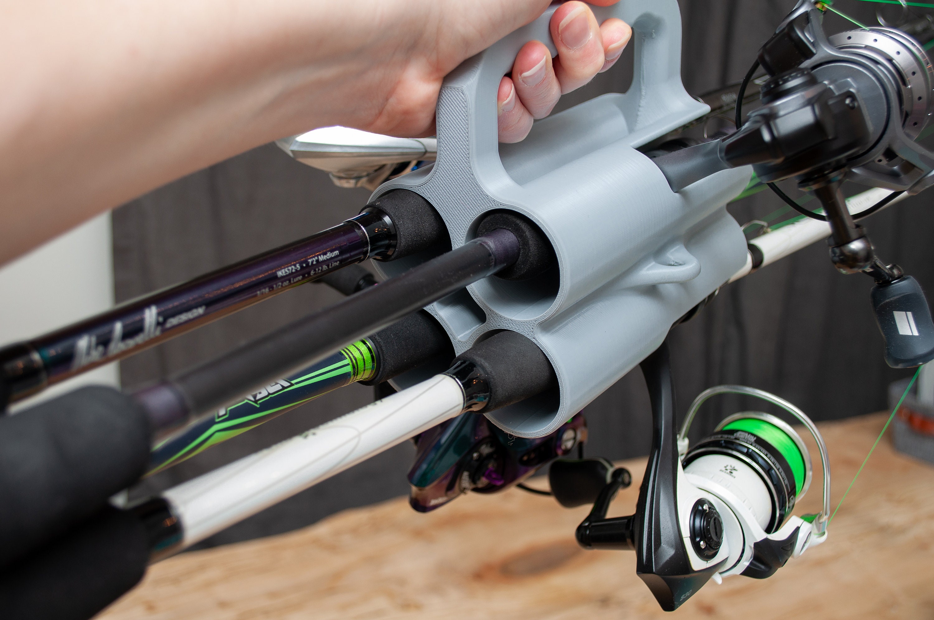 Tackle Boxes For Fishing Fishing Rod Holder Garage 360 Degree