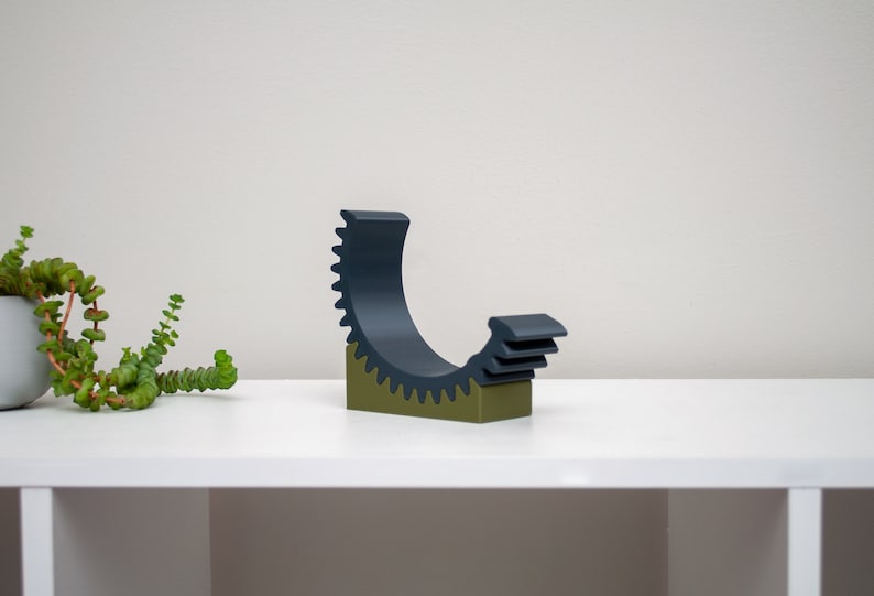 Adjustable Gear Cell Phone Stand, Industrial Decor Holder zdjęcie 8