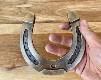 Cast Bronze Horseshoe, Good Luck Charm, Victorian Decor