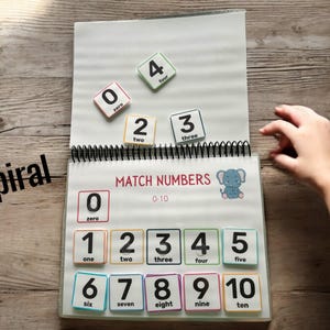 Toddlers First Educational Busy Book. Personalized Learning Binder ...