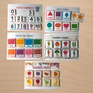 Toddler Busy Binder  Ages 1–4. Quiet Time Activity. Personalized Montessori Busy book.