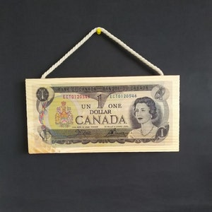 Queen Elizabeth 2 Memory Plaque Canada Banconota Reale Decorazione da parete Banconota Banconota Nota di denaro