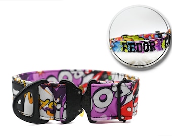 Comic Tactical dog collar| Cobra click| Quick Release| Tactical dog collar| Heavy Duty Dog Collar| Dog Collar| Dog collar and leash| Cobra