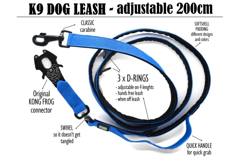 Design your K9 dog leash Kong Frog Customizable Customizable k9 Lead Tactical Leash Collar and Leash Dog Leash Tactial Dog LeadLeash image 7