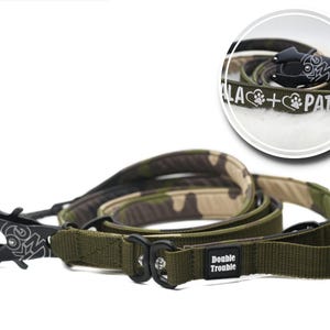 Military green Camo K9 dog lead| Kong Frog| Quick release dog leash| k9 Lead| Tactical Leash| Collar and Leash| Dog Leash| Kong Frog Leash