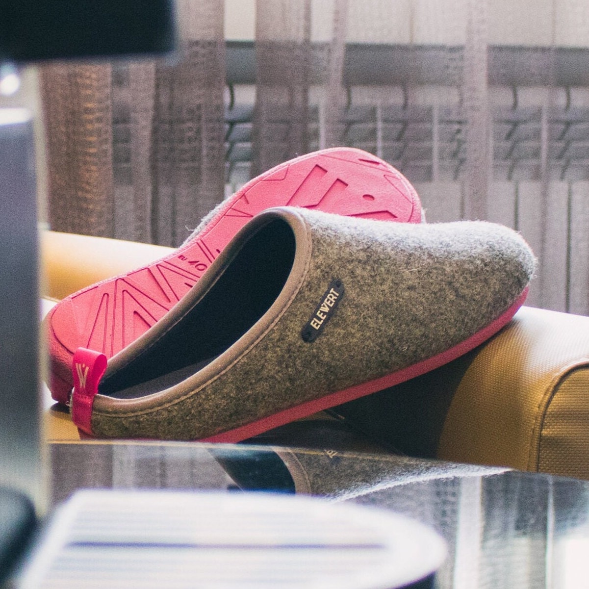 ELEWERT the Original Recycled Felt Slippers for Women. Scented