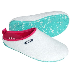 ELEWERT® ¡Pantuflas Originales! de toalla. Mujer. Suela de goma perfumada antideslizante. Zapatillas de casa Sostenibles. Hechas en España.