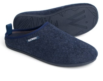 ELEWERT® ¡Slippers Originales! de fieltro reciclado para hombre y mujer. Suela de goma perfumada. Zapatillas de casa EcoFriendly. España.