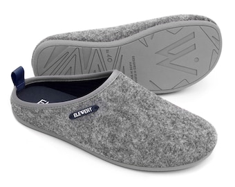 ELEWERT® ¡Slippers Originales! de fieltro reciclado para hombre y mujer. Suela de goma perfumada. Zapatillas de casa EcoFriendly. España.