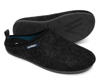 ELEWERT® ¡Slippers Originales! de fieltro reciclado para hombre y mujer. Suela de goma perfumada. Zapatillas de casa EcoFriendly. España.