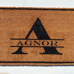 Any Name Custom Mat | Personalized Door Mat | Housewarming Gift | Wedding Gift | Custom Doormat | Welcome Mat | Front Door Decor