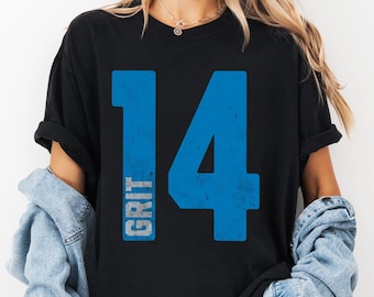 Vintage Detroit Lion Jersey Custom Grit Lions Shirt Retro Lions Shirt Detroit Football Goff Shirt St Brown Shirt Gibbs Shirt Teslaa Detroit
