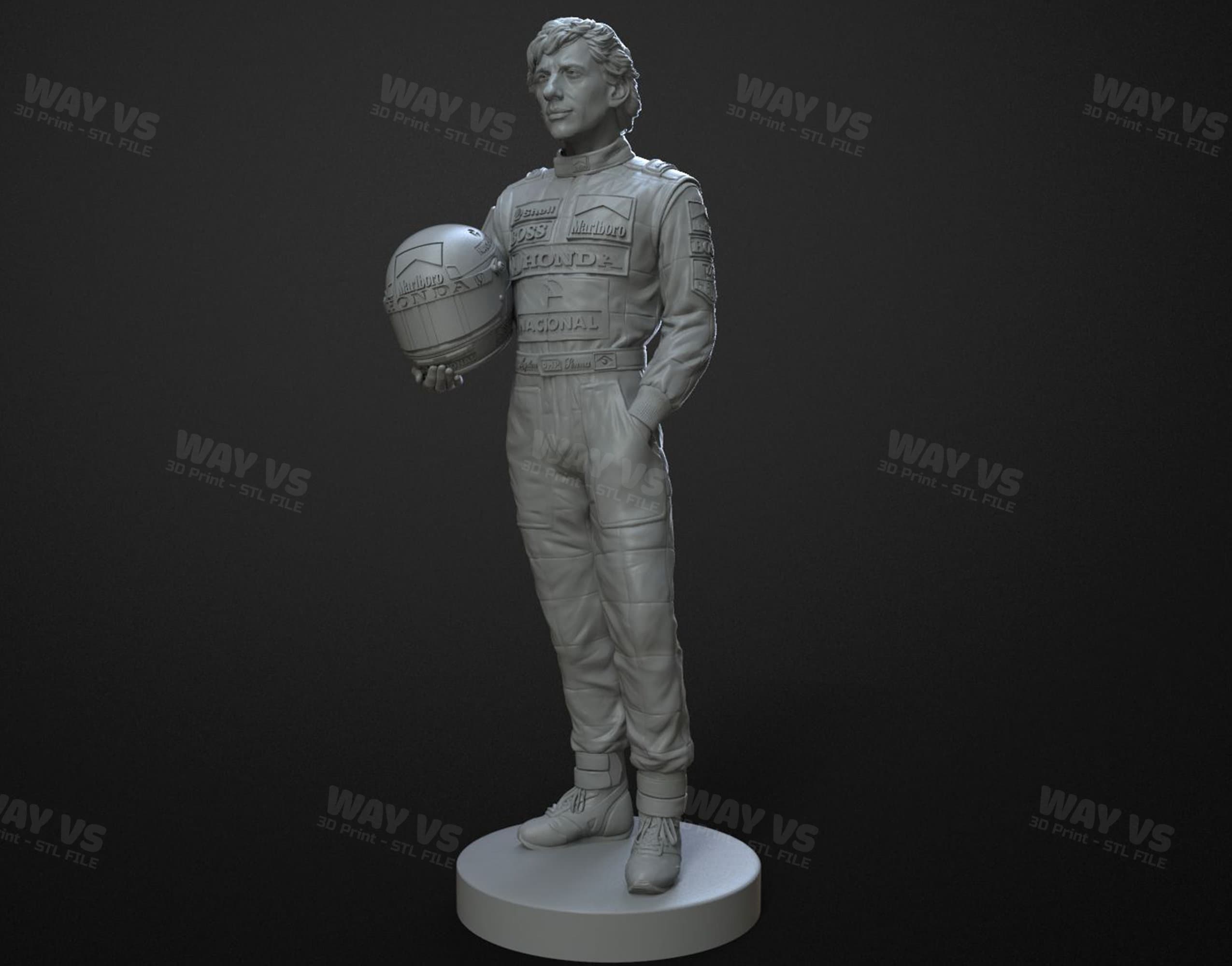 Ayrton Senna 3D Prints STL File - Etsy