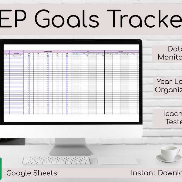 IEP Goals & Data Collection Tracking Sheets | Special Education | Google Sheets | Data Collection