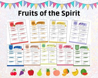 Bible Curriculum, Fruits of the Spirit, Bible Study, Bible Printable, Kid's Bible Study