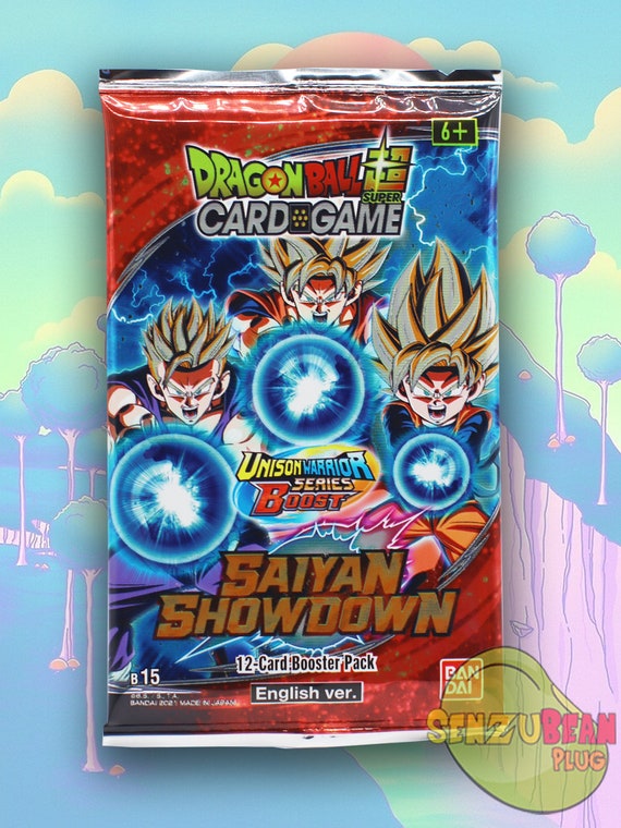 DRAGON BALL SUPER TCG: UNISON WARRIOR SERIES 6 - SAIYAN SHOWDOWN B15 -  BOOSTER PACK 