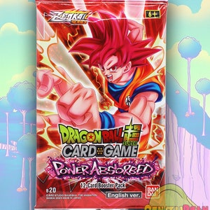 Pack booster d'absorption d'énergie du jeu de cartes Dragon Ball Super