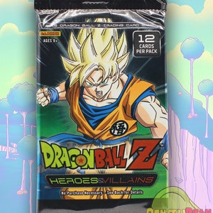 Dragon Ball Z Card Game Heroes and Villains Panini 2015 Booster Pack