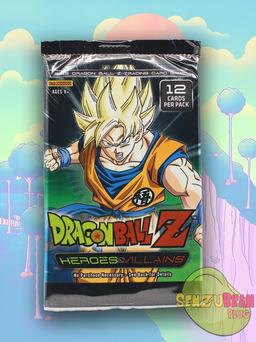 Dragon Ball Z Card Game Heroes and Villains Panini 2015 Booster