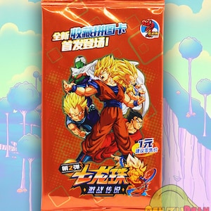 Dragon Ball Z / Super Coleção Carta Anime Tazos Dragonball TCG Booster Pack Chinês