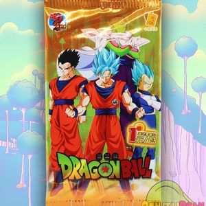 Caja de sobres de cartas coleccionables de Dragon Ball Premium Anime CCG TCG Goku Vegeta Gohan chino