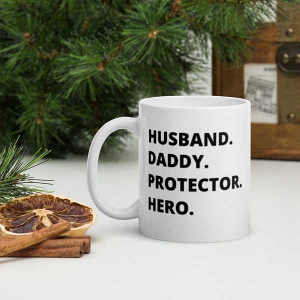 Esposo Papá Protector Héroe Taza regalo día del padre Nuevo Papá Regalo para Papá Regalo para el esposo Regalo Papá, Taza Regalo para el.