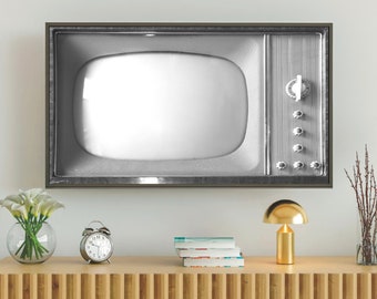 Vintage tv-kunst voor Samsung Frame TV: retroschermafbeelding (digitale download)
