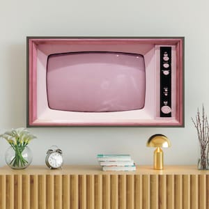 Samsung Frame TV Art, Retro TV Screensaver, Vintage TV Image, Blank Turned Off Tv Photo, 1950s 1960s Decor, #345 Digital Download