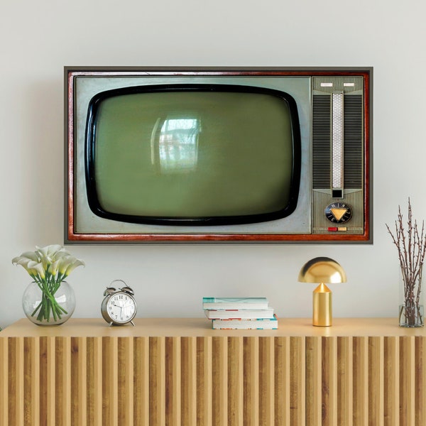 Samsung Frame TV Art, Retro Vintage Television Image, Atomic Style Tv Photo, #35 Digital Download