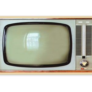 Vintage Samsung Frame Tv Art, Retro Television Photo Image, 556 Digital Download image 3