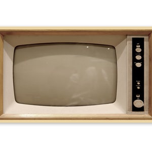 Vintage Samsung Frame TV Art, Blank Turned Off Retro Tv Photo, 529 Digital Download image 3