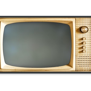 Vintage Samsung Frame TV Art, Blank Turned Off Retro Tv Screen, #531 Digital Download + Free Bonus Image