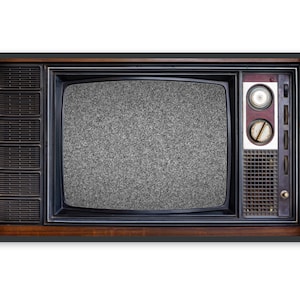Samsung Frame TV Art Video, Vintage Static Tv Screen Black and White, #600 Digital Download + Free Bonus Image
