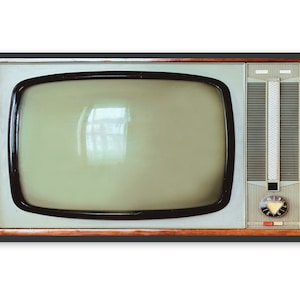 Vintage Samsung Frame Tv Art, Retro Television Photo Image, 556 Digital Download image 4