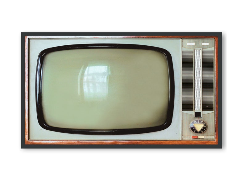 Vintage Samsung Frame Tv Art, Retro Television Photo Image, 556 Digital Download image 4