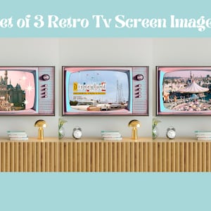 Vintage Samsung Frame TV Art, Retro TV Background Images, Vintage Vacation Photos, Atomic Midcentury Home Decor, #612 Digital Download