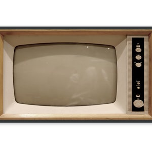 Vintage Samsung Frame TV Art, Blank Turned Off Retro Tv Photo, 529 Digital Download image 4