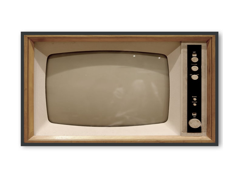 Vintage Samsung Frame TV Art, Blank Turned Off Retro Tv Photo, 529 Digital Download image 4