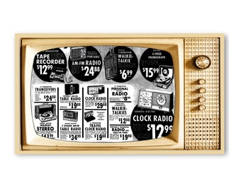 Samsung Frame TV Art, Retro TV Screensaver, Vintage Radio Ad, Atomic 1960s Style, #366 Digital Download