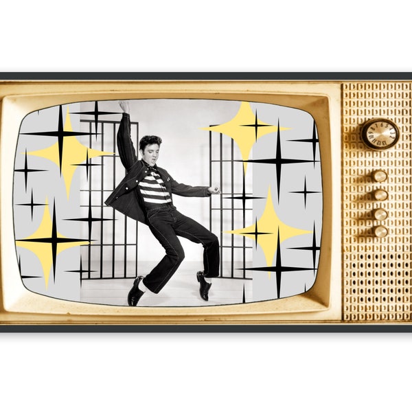 Samsung Frame TV Art, Vintage Elvis Photo, Retro Tv Photo Image, #475 Digital Download