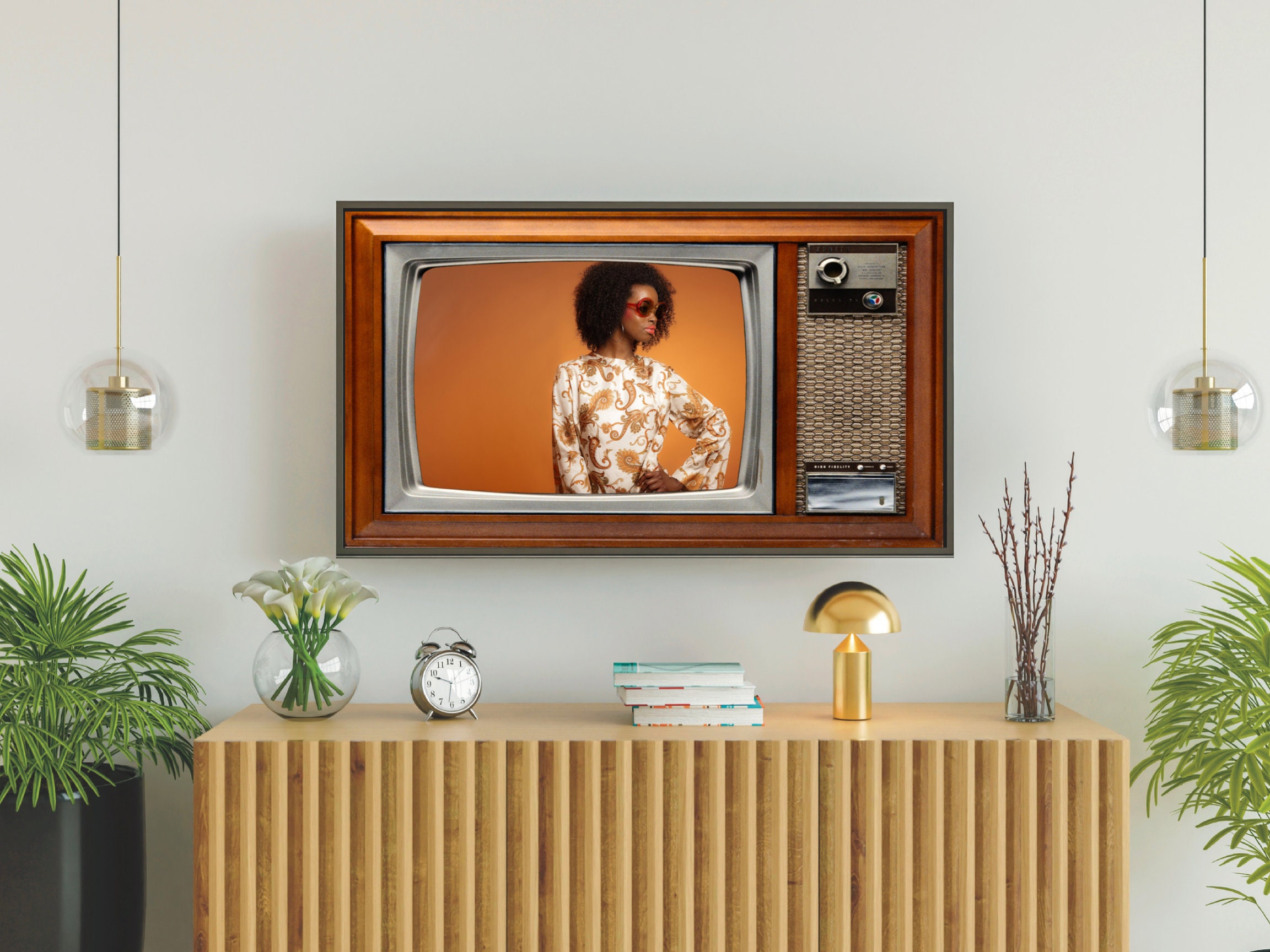 Samsung Frame Tv Art Retro Tv Art Smart Tv Backgrounds Etsy India