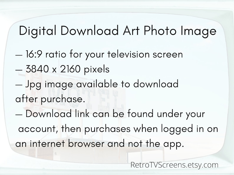 Vintage Samsung Frame Tv Art, Retro Television Photo Image, 556 Digital Download image 7