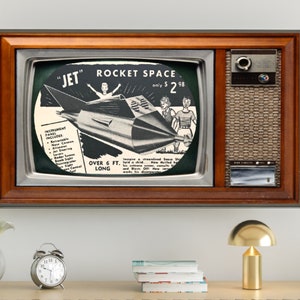 Retro TV Art. Samsung FrameTV Art. Retro TV 1950 Television Ad. Art Screensaver. Advertising Photo, #290 Digital Download + Free Bonus Image