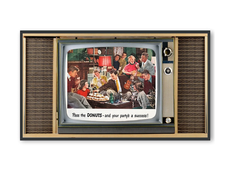 Samsung Frame TV Art Retro TV Screensaver Vintage Etsy