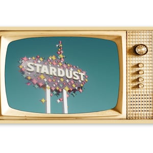 Samsung Frame TV Art, salvaschermo TV retrò, cartolina d'epoca di Las Vegas, cartello Stardust, #447 download digitale più un'immagine bonus gratuita