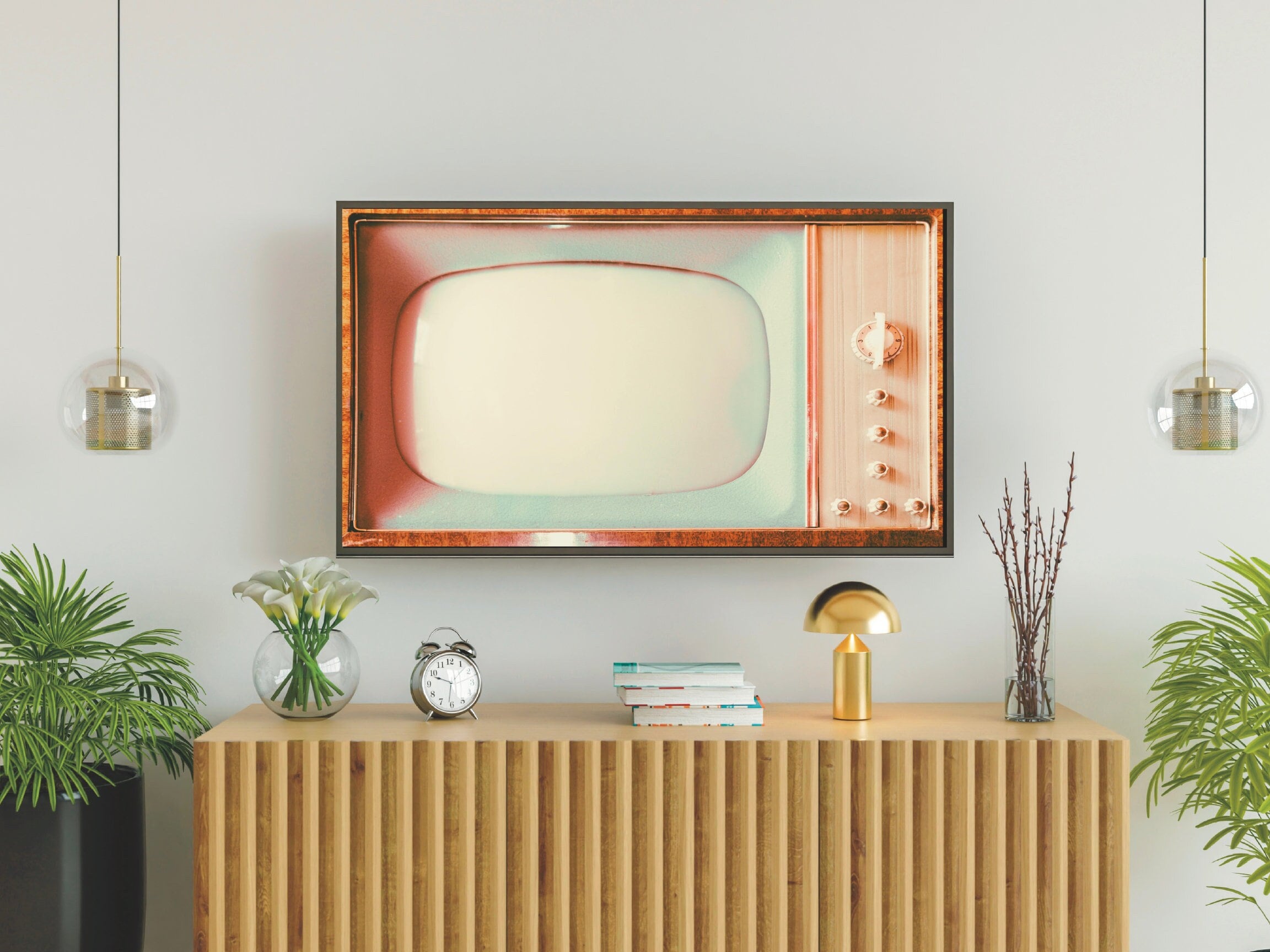 Samsung Frame TV Art Smart Tv Art Vintage Retro Blank Turned Etsy