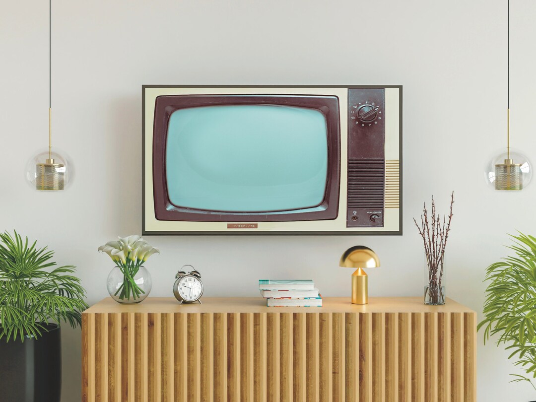 Vintage Samsung Frame TV Art Screensaver for Smart Tv, Retro Tv Image